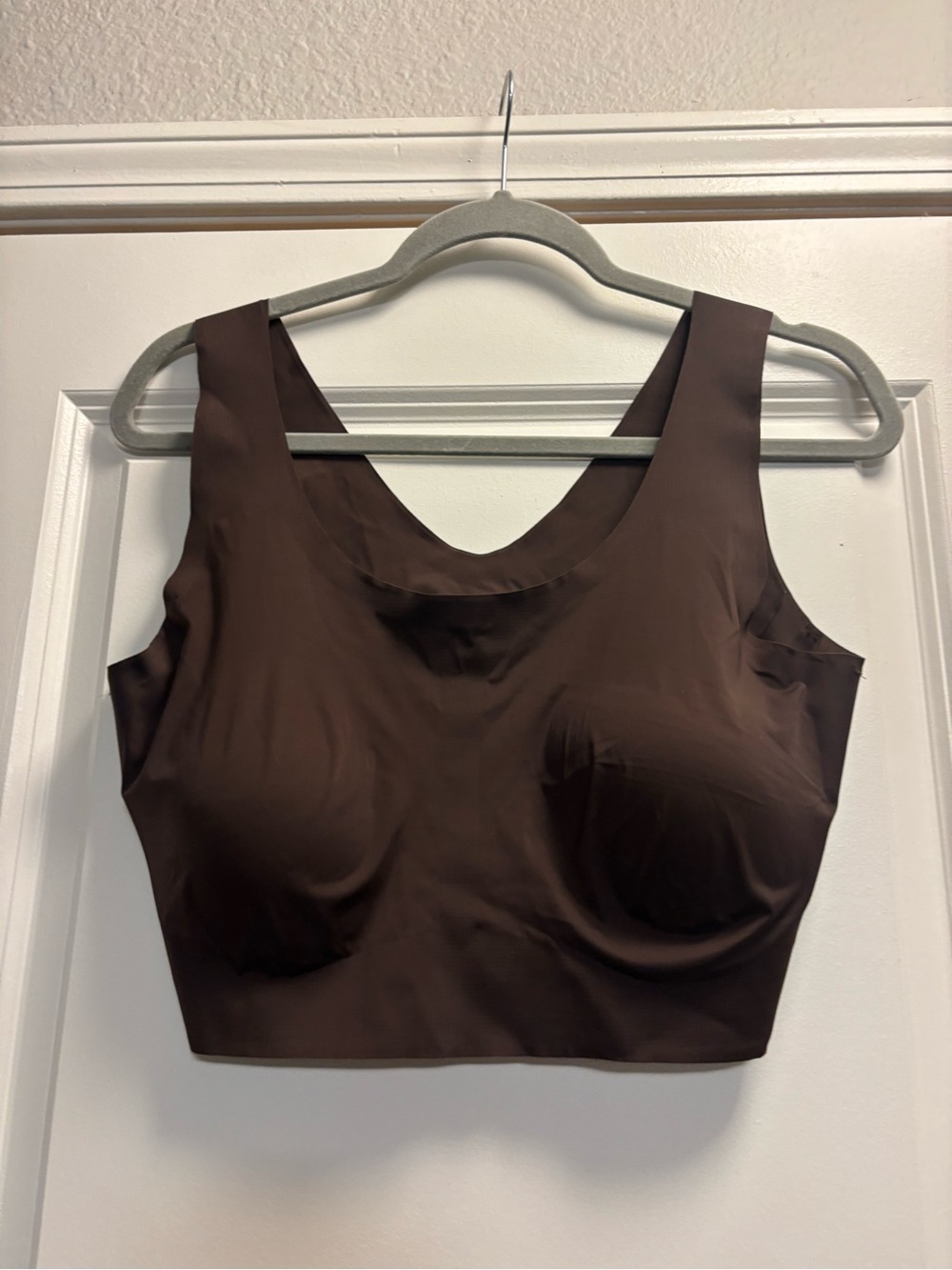 Bali Women's Comfort Revolution EasyLite Seamless Wirefree Bra Dark Brown Sz 2XL